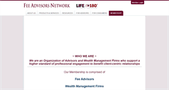 Desktop Screenshot of feeadvisorsnetwork.com